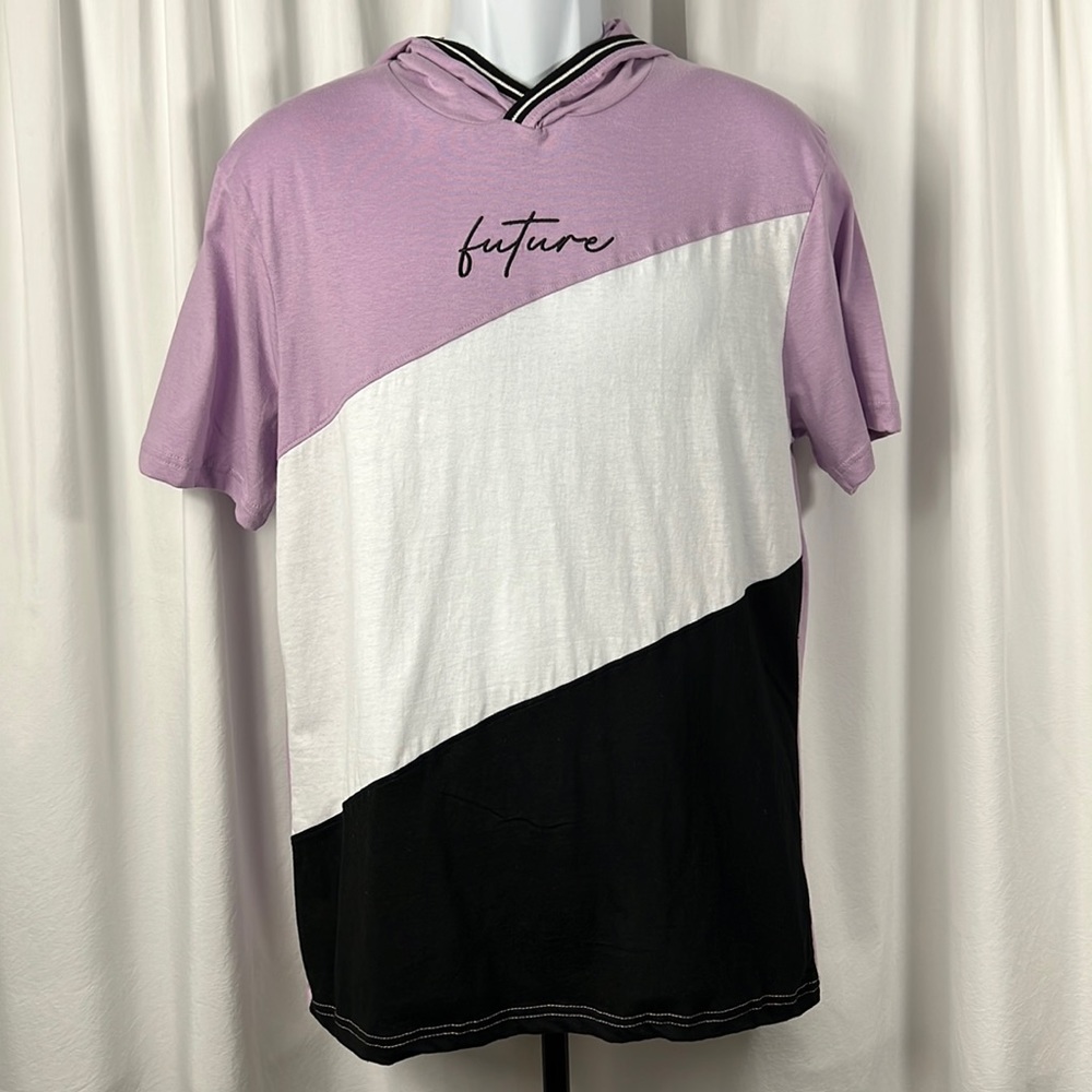 Distortion Purple/White/Black “Future” Thin Hoodie